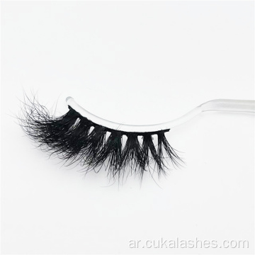 100 ٪ Mink Fur Hair 15mm Mink Half Lashes